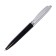 Automatic ballpoint handle "Logo. Prano" 0.5 mm, blue rod, black body + silver