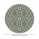 The tablecloth “Classic ornament”, round, oxford, elastic band, size 140x140 cm, diameter 105-120 cm