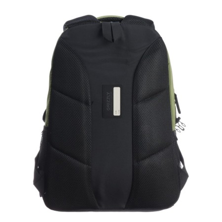 Youth backpack 45 x 32 x 23 cm, Grizzly, ergonomic back, black/green-5