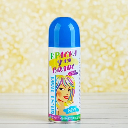 Paint - hair spray, 250 ml, blue color-4