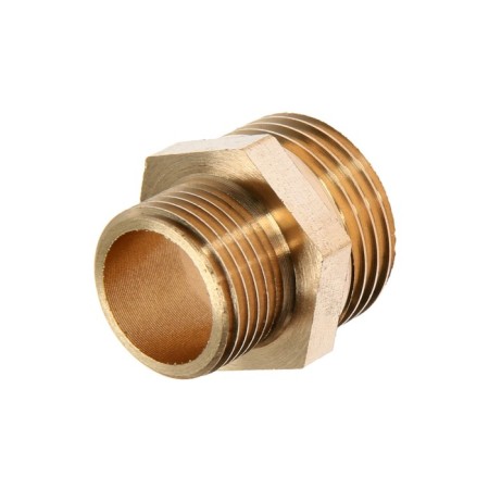 Nipple of the transition zein, 1/2 "x 3/8", outer thread, brass, packing 100 pcs.-1