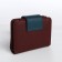 Women's wallet on a magnet, burgundy color