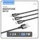 Cable Borofone BX72, 3 V 1, Microusb/Lightning/Type-C-USB, 2 A, fabric braid, 1 m, black