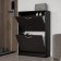 Sirius shoe cabinet, 602 × 250 × 890 mm, with two folding shelves, color of Oak Wenge