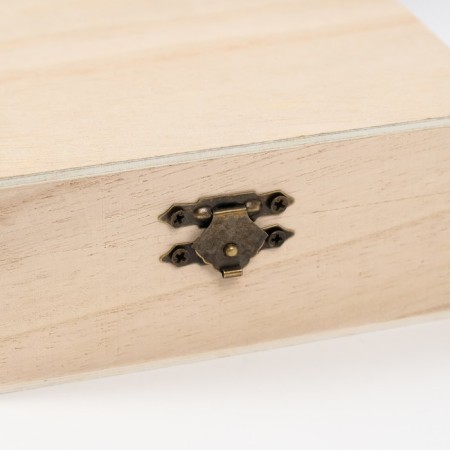Casket wood for painting Square "Striped" 5x13x13 cm-2