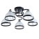 ARISA chandelier 5he27 40W Black 56x56x22 cm Bayerlux