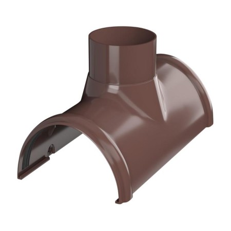 Voronka gutter techniconicol PVC brown-1