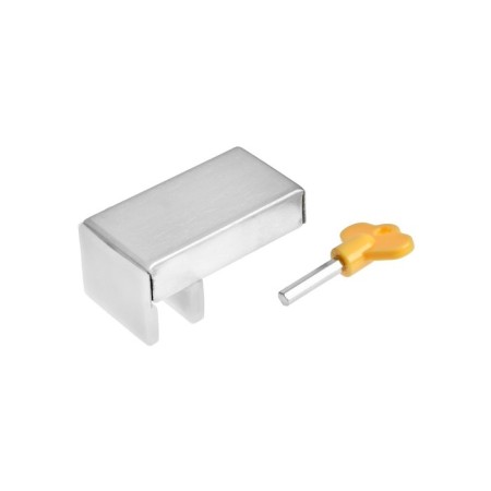 Castle lock for windows and doors of the tundra, stainless steel-4