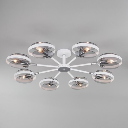Ceiling lamp in the style of loft Gallo, 60W, E14, 91.5x91.5x18.5 cm