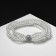Bracelet Pearl "Shambhala", 5 threads, beads 4, white color