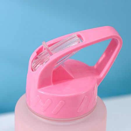 A bottle with a pipe of the gradient share, 700 ml, 25 × 7 × 8 cm, color mix-1