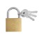 The castle of the hinged type 14, 36x60 mm, 3 keys