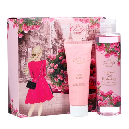 Gift set of Liss Kroully: hand mask, 75 ml + shower gel, 260 ml-3
