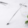 Spoon for stainless steel cocktails, length 31.5 cm, silver color