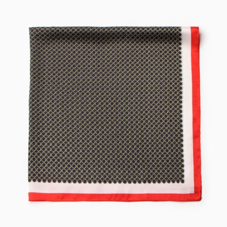 Women's scarf minku 70*70 cm, red-2