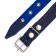 Collar combined leather/tarpaulin, dimensionless, 56 x 2.5 cm, Osh 25-51 cm, blue