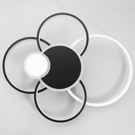 Cialogs from PDU 1895/6 LED 124W Dimmer black and white 59x49x11.5 cm Bayerlux-7
