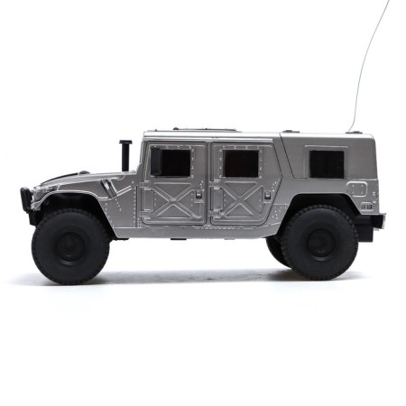 Radio -controlled jeep "Hamer", light, works from batteries, 1:18, color gray color-1