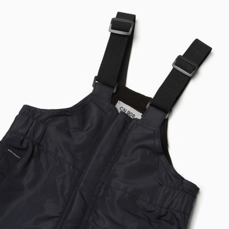 Semi-combine season insulated for boys, dark blue color, height 92 cm-1