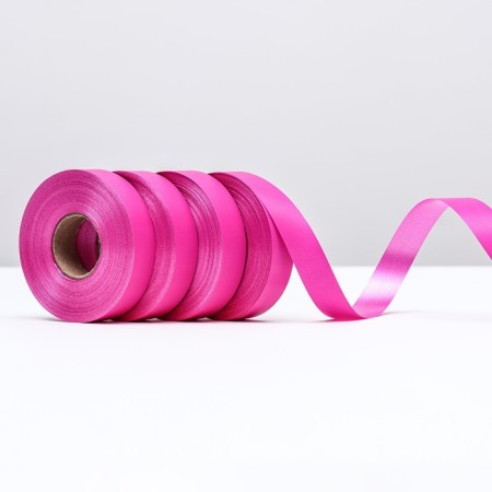 Polypropylene tape "Matte" for decor and gifts, raspberry, 2 cm x 50 m-1