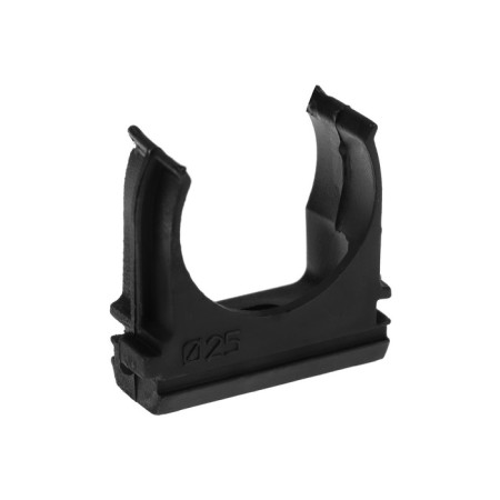 Clips for pipes Ural Pak, 25 mm, black, AT-30125-010-2