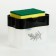 Liquid soap dispenser "Sweet Home", black, 12 x 10.5 cm.