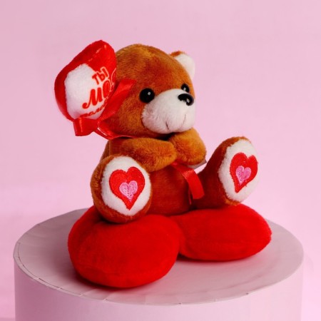 Soft toy "You are my half", Bear, Mix color-2