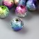 Beads for creativity plastic "rough ball of gasoline color" set 10 grams d = 1 cm