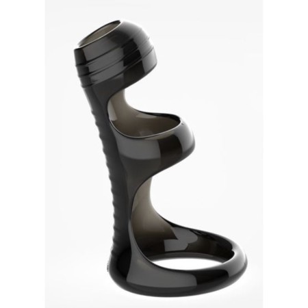 Nozzle on the penis of the oki-hoods soft stimulation, with an erective ring, black-4