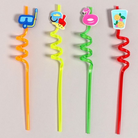 Pipelines for the cocktail "Gawaii vacation", set 4 pcs-1