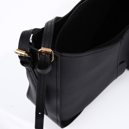 Bag Female Tout with zipper, black color-5