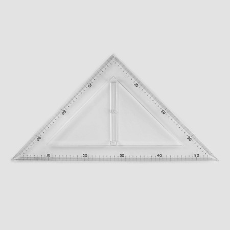 Portnovskaya "Triangle" ruler, isosceles, 50 × 32 cm, plastic-3