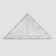 Portnovskaya "Triangle" ruler, isosceles, 50 × 32 cm, plastic