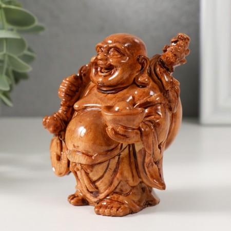 NECKE Polystone under the tree "Hotheity. Wealth" 7.2x6.8x9.2 cm-3