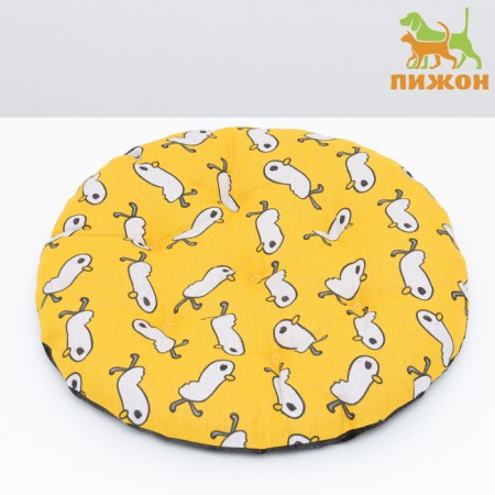 Animal Stear "Duck", 40 x 40 x 10 cm, yellow