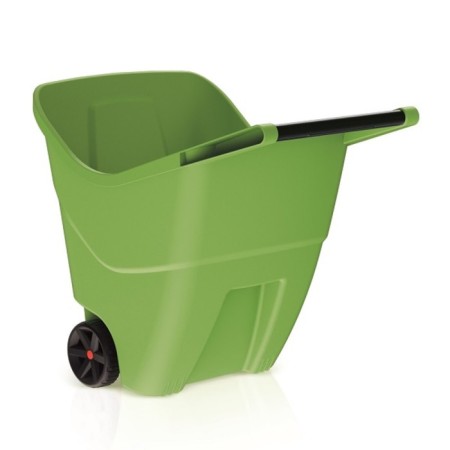 Garden cart, two -wheeled: load/p 30 kg, 85 l, green