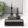 Top interior metal "City" Black 6.3x14.5x18.5 cm