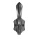Furniture hook Cappio Passion, two -rod, black