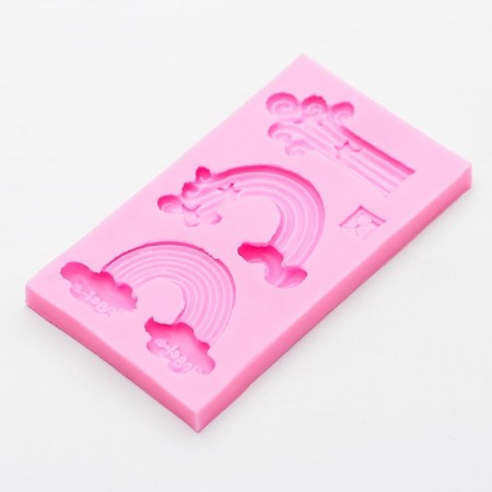 Mold "Rainbow", silicone, 10.5 × 6 × 1 cm, color mix-2