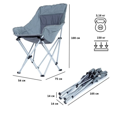 Tourist folding stool Green Glade M2309-1