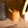 Jar and spoon for honey, tick tree