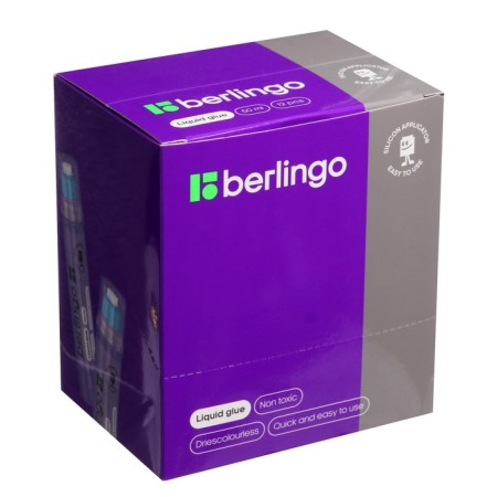 Chancellery glue 50 g of Berlingo, with silicone applicator-7