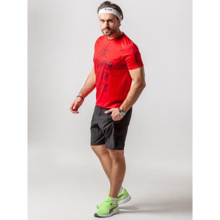 Sports T -shirt male ise, size 48, red color-9
