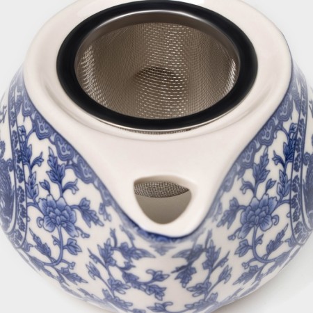 Keramic teapot “Eastern Wisdom”, 200 ml, 14 × 9.5 × 8 cm, blue color-3