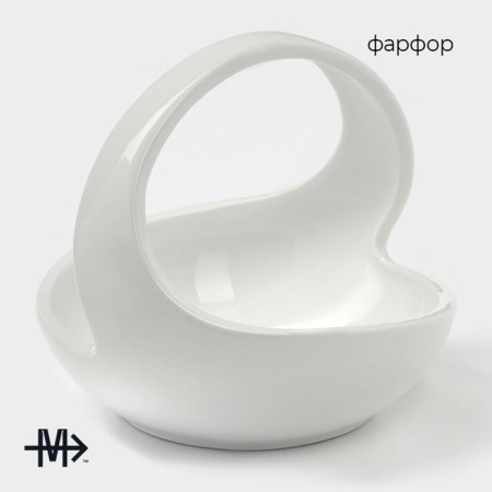 Magistro candy "Blanche", 15 × 13.5 cm, white color-1