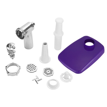 KitFort KT-2112-1, 1300 W meat grinder, 4 nozzles, cord 1 m, white and blue-8