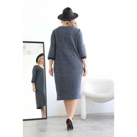 Women's dress, size 52, blue color-11