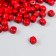 Beads for creativity tree "Cube" D-0.5 cm, set of 20 g red