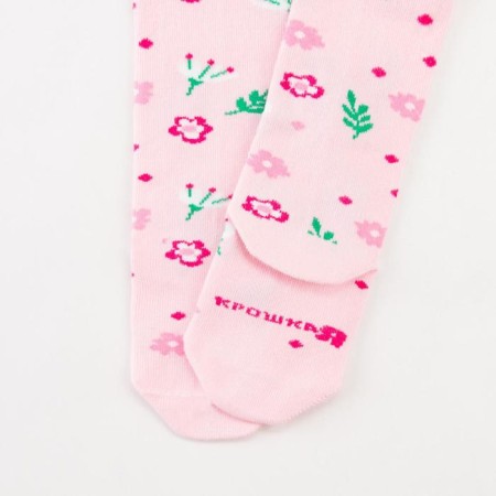 Pantyhose crumb I am "flowers", pink color, height 86-92 cm-3