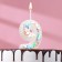 Candle in the cake on the skewer "Air number. Birthday!", Number 9